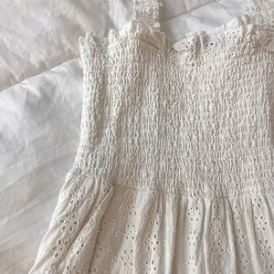 White Embroidered Dress